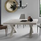 Dining Table Extendable to 260 cm Wood Effect Made in Italy - Lenova Viadurini