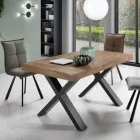 Dining Table Extendable to 260 cm Wood Effect Made in Italy - Lenova Viadurini