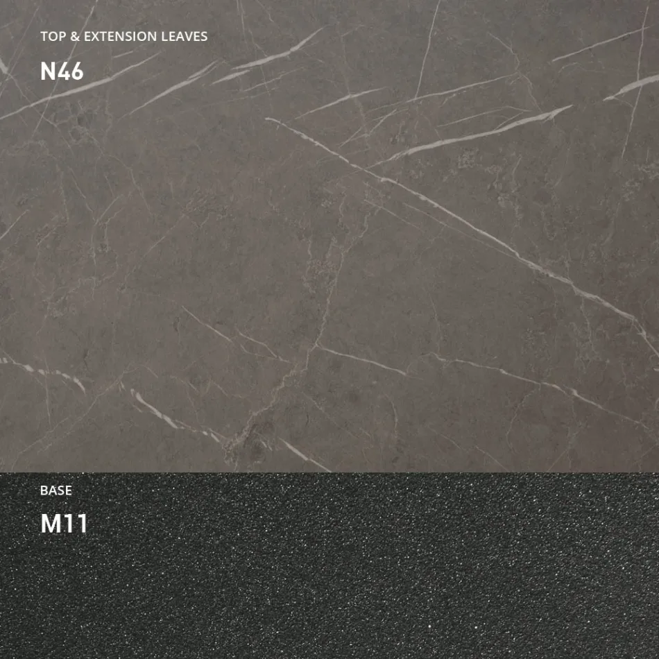 Extendable Dining Table to 298 cm in Melamine Made in Italy - Fedemo Viadurini