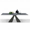 Extendable Dining Table to 300 cm in HPL Laminate Made in Italy - Dalmata