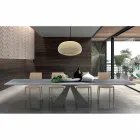 Extendable Dining Table to 300 cm in HPL Laminate Made in Italy - Dalmatian Viadurini