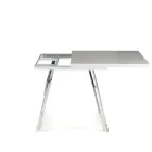 Extendable Folding Dining Table in MDF and Metal - Arsenic Viadurini