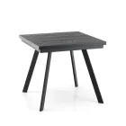 Extendable Folding Dining Table in MDF and Metal - Arsenic Viadurini