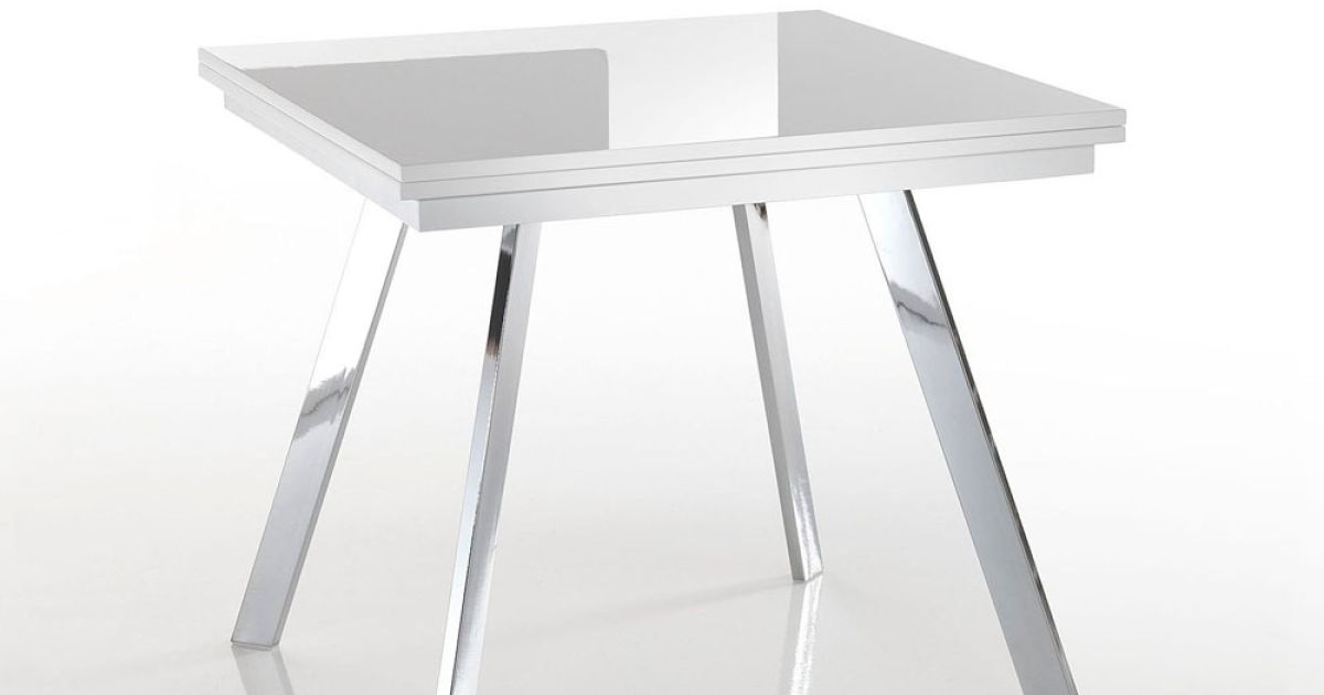 Extendable Folding Dining Table in MDF and Metal