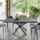 Extendable Dining Table with Metal Frame Made in Italy - Elastic Viadurini