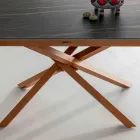 Extendable Dining Table with Metal Frame Made in Italy - Elastic Viadurini