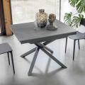 Extendable Dining Table with Metal Frame Made in Italy - Elastic