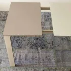 Extendable Dining Table Up to 204 cm in Made in Italy Crystal - Palladio Viadurini