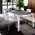 Extendable Dining Table Up to 222 cm in Fenix Made in Italy - Vulcano
