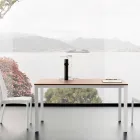 Extendable Dining Table Up to 230 cm in Melamine Made in Italy - Platinum Viadurini