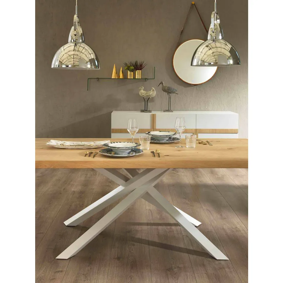 Extendable Dining Table Up to 240 cm in Wood Made in Italy - Xino Viadurini