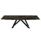 Extendable Dining Table up to 278 cm in Laminam Made in Italy - Settimmio Viadurini