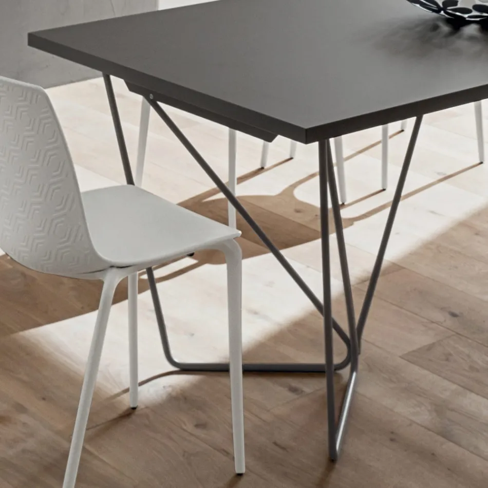 Extendable Dining Table up to 280 cm in Fenix Made in Italy - Eolo Viadurini