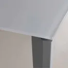 Extendable Dining Table Up to 290 cm in Made in Italy Crystal - Polonio Viadurini