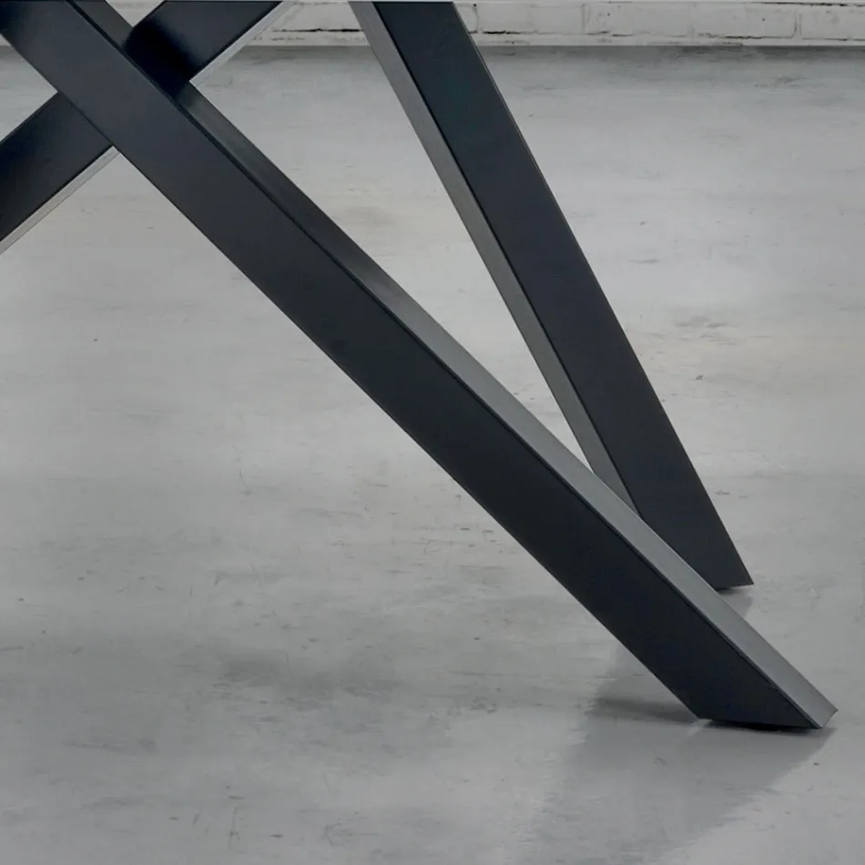 Extendable Dining Table up to 300 cm in Veneered Wood - Settimmio Viadurini