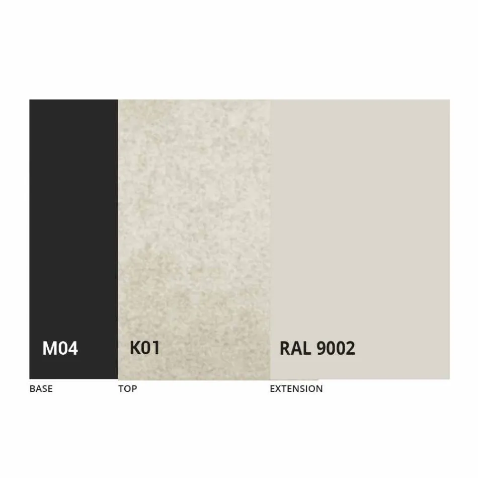 Extendable Dining Table Up to 310 cm in Ceramic Made in Italy - Pitagora Viadurini