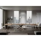 Extendable Dining Table up to 440 cm of Made in Italy Design - Rally Viadurini