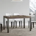 Extendable Dining Table up to 440 cm in Wood and Iron Made in Italy - Foxy Viadurini