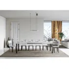 Extendable Dining Table up to 440 cm in Wood and Iron Made in Italy - Foxy Viadurini
