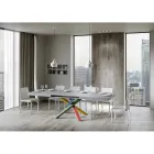 Extendable Dining Table up to 440 cm Wooden Top Made in Italy - Boan Viadurini
