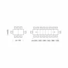 Extendable Dining Table up to 450cm in Laminate Made in Italy - Salentino Viadurini