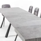 Extendable Dining Table Up to 500 cm with Melamine Top - Raimondo Viadurini