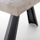 Extendable Dining Table Up to 500 cm with Melamine Top - Raimondo Viadurini