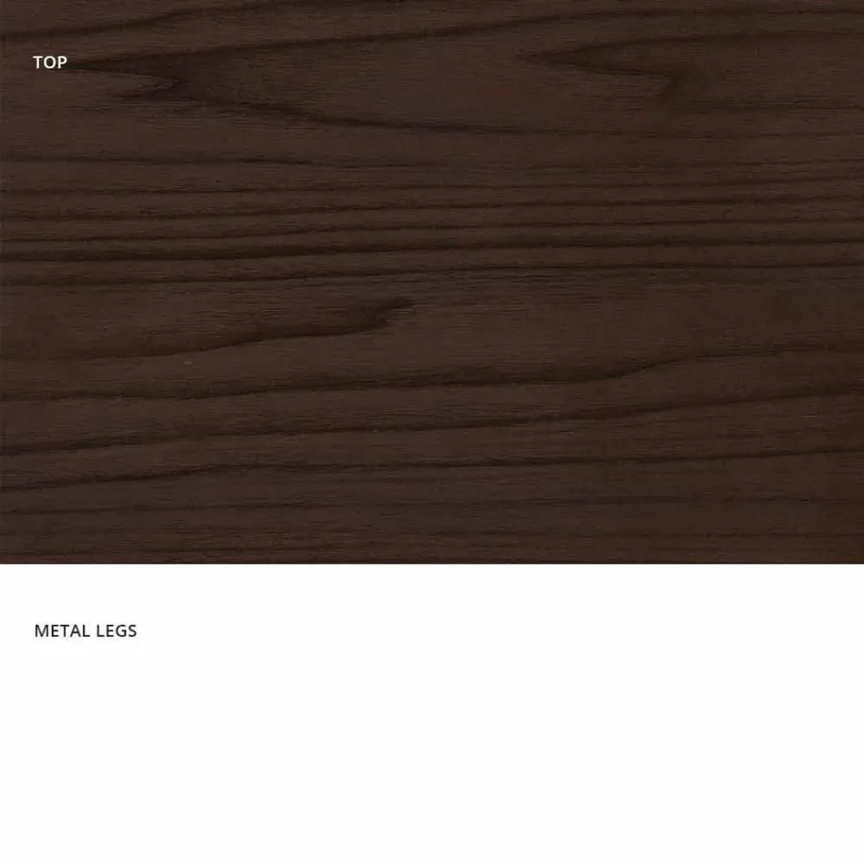 Extendable dining table in melamine made in Italy, Dionigi Viadurini