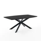 Extendable Dining Table in Metal and MDF - Iridio Viadurini