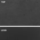 Dining Table with Barrel-Shaped Top in HPL Laminate Made in Italy - Settimmio Viadurini