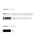 Dining Table with Marble Effect Ceramic Top Made in Italy - Mirco Viadurini