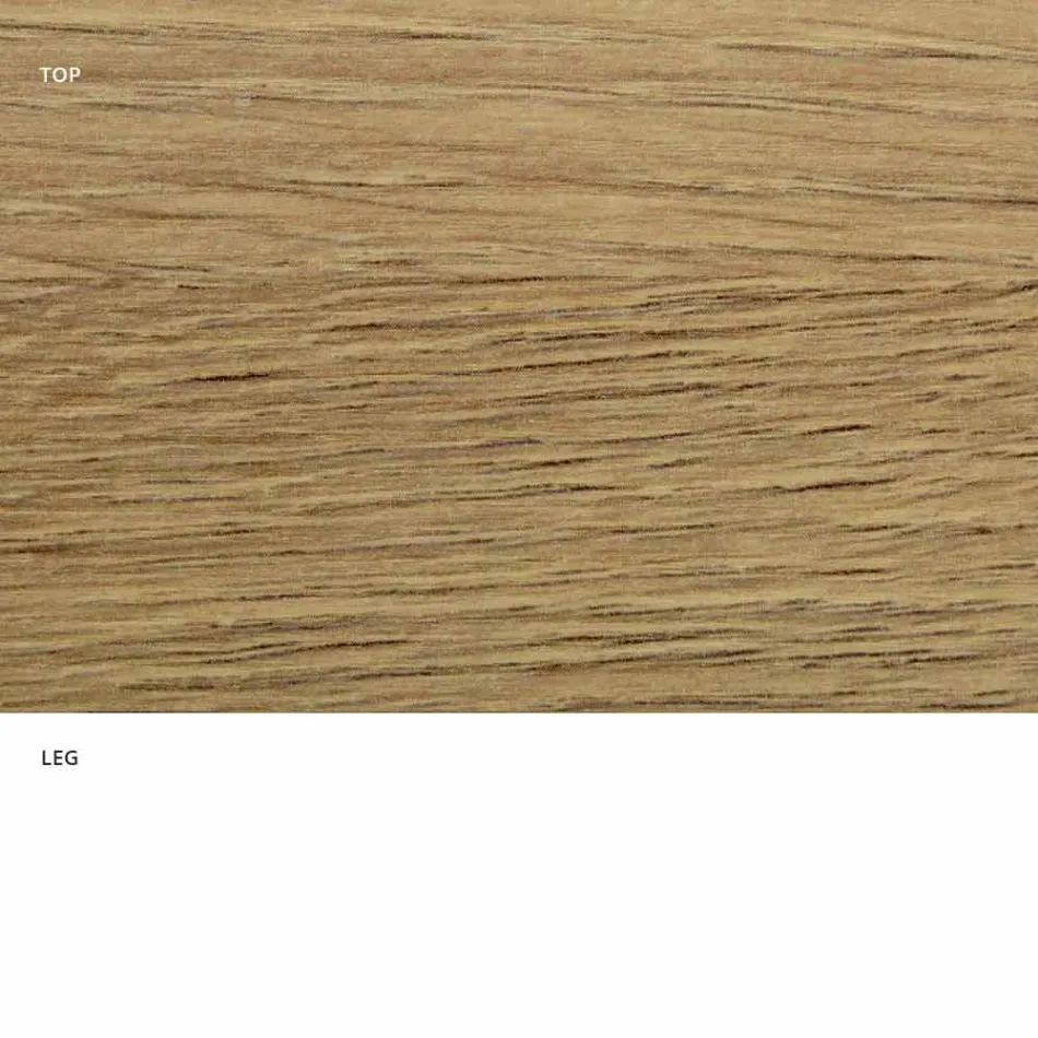 Dining Table with Oval Top in HPL Laminate Made in Italy - Dollars Viadurini