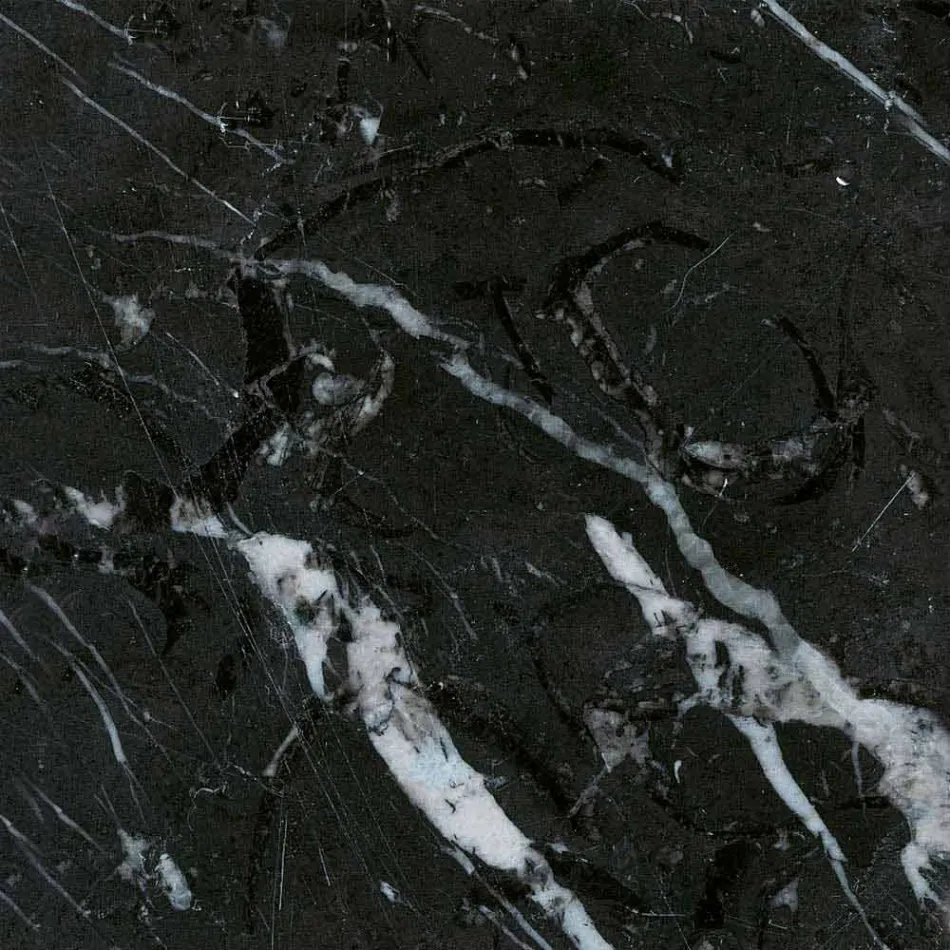 Dining Table with Oval Marble Top Made in Italy - Superb Viadurini