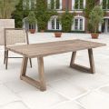 Outdoor Dining Table in Recycled Teak Wood Made in Italy - Bambi