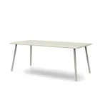 Rectangular Outdoor Dining Table in Galvanized Steel Made in Italy - Elvia Viadurini