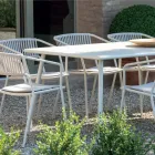 Rectangular Outdoor Dining Table in Galvanized Steel Made in Italy - Elvia Viadurini