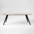 Quality Dining Table with Ash Wood Top Made in Italy - Ulma