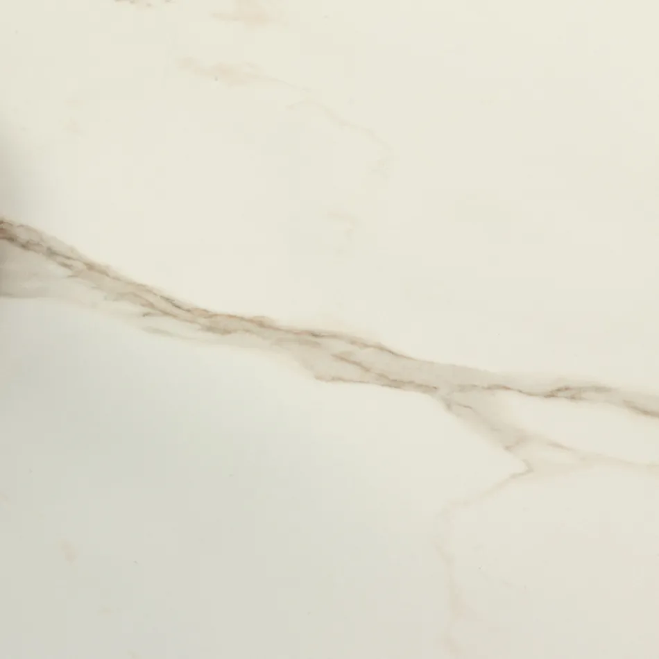 Dining Table in 3mm Ceramic and Metal Base Made in Italy - Peony Viadurini