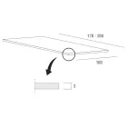 Dining Table in Fenix and Painted Metal Made in Italy - Dotto Viadurini