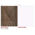 Hpl Dining Table with Metal Base Made in Italy, Precious - Carlino Viadurini