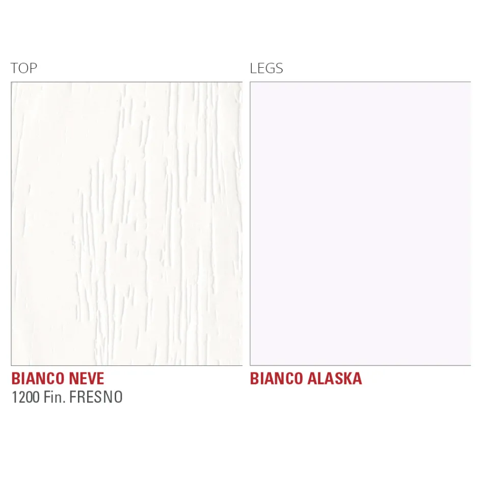 Hpl Dining Table with Metal Base Made in Italy, Precious - Carlino Viadurini