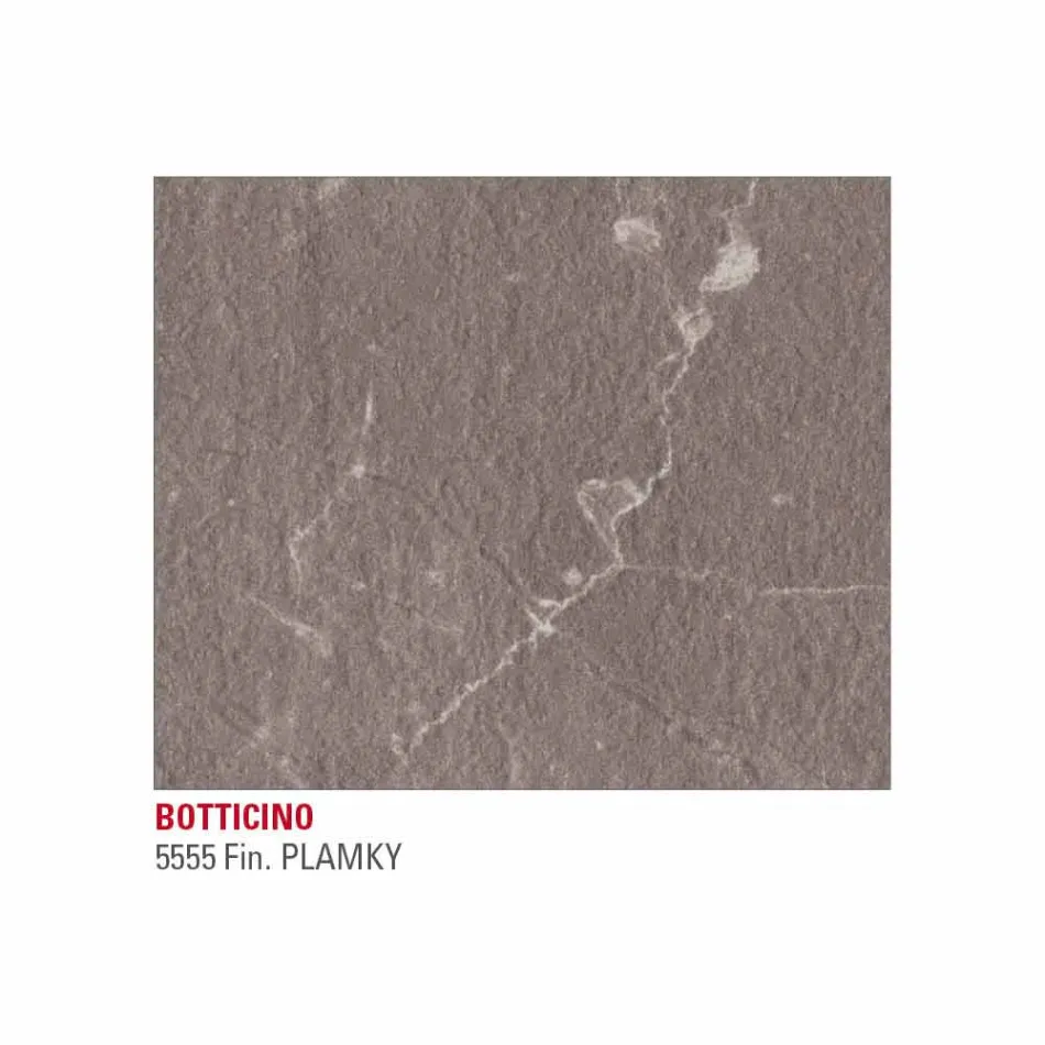 Dining Table in Hpl Marble Effect and Lacquered Metal Made in Italy - Jupiter Viadurini