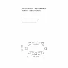 Dining Table in Hypermarble and Steel Made in Italy, High Quality - Ezzellino Viadurini