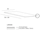 Dining Table in Laminam with Aluminium Structure Made in Italy - Bavaria Viadurini