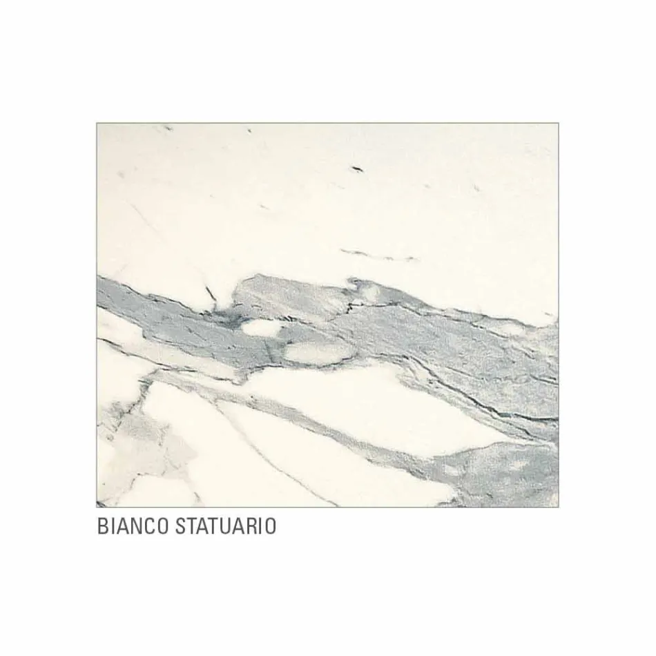 Dining Table in Laminam and Painted Metal Made in Italy - Efisto Viadurini