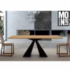 Dining Table in HPL Laminate and High Quality Made in Italy Steel - Dalmatian Viadurini