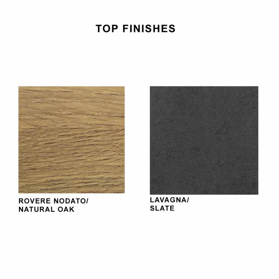 Dining Table in HPL Laminate and Fine Made in Italy Steel - Settimmio Viadurini