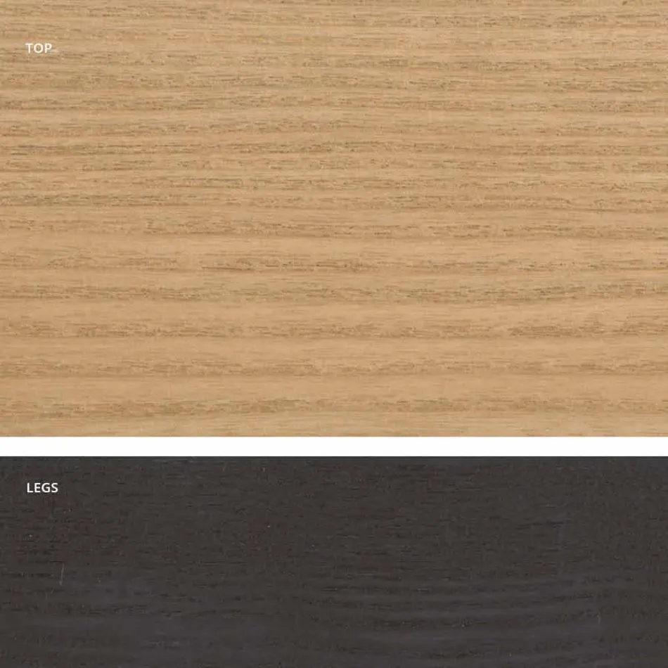 Mdf design wooden dining table made in Italy, Egisto Viadurini