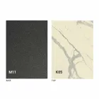 Metal Dining Table and Ceramic Top Made in Italy Design - Anaconda Viadurini