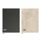 Metal Dining Table and Ceramic Top Made in Italy Design - Anaconda Viadurini